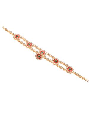 Kundan heavy bridal borla sheeshphool 4