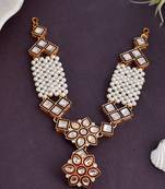 Kundan layered borla sheeshphool matha patti