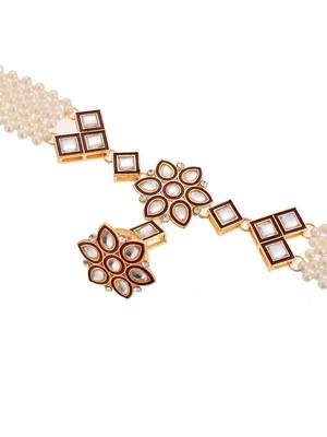 Kundan layered borla sheeshphool matha patti 3