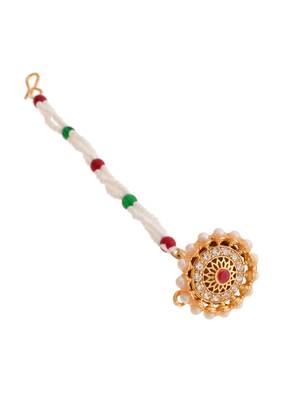 Gold plated pearl ethnic borla 4
