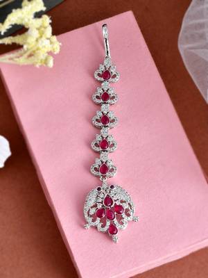 American diamond ethnic maang tikka 1