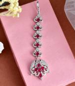 American diamond ethnic maang tikka