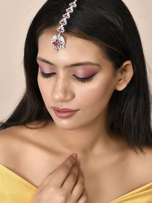American diamond ethnic maang tikka 2