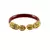 Extra Large Size Brass And Acrylic Bangle Color Maroon