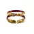 Extra Large Size Brass And Acrylic Bangle Color Maroon