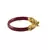 Extra Large Size Brass And Acrylic Bangle Color Maroon