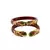 Extra Large Size Brass And Acrylic Bangle Color Maroon