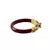 Extra Large Size Brass And Acrylic Bangle Color Maroon