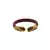 Extra Large Size Brass And Acrylic Bangle Color Maroon