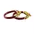 Extra Large Size Brass And Acrylic Bangle Color Maroon