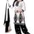 Black  and White Cotton Reshim Embroidery Patiyala Unstitched Dress Material