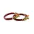 Extra Large Size Brass And Acrylic Bangle Color Maroon