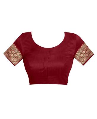 Banarasi Silk Zari Maroon Saree 5