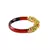 Extra Large Size Brass And Acrylic Bangle Color Red