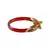 Extra Large Size Brass And Acrylic Bangle Color Red