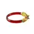 Extra Large Size Brass And Acrylic Bangle Color Red
