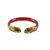 Extra Large Size Brass And Acrylic Bangle Color Red
