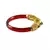 Extra Large Size Brass And Acrylic Bangle Color Red