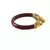Extra Large Size Brass And Acrylic Bangle Color Maroon