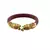 Extra Large Size Brass And Acrylic Bangle Color Maroon
