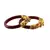 Extra Large Size Brass And Acrylic Bangle Color Maroon