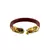 Extra Large Size Brass And Acrylic Bangle Color Maroon