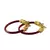 Extra Large Size Brass And Acrylic Bangle Color Maroon