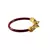 Extra Large Size Brass And Acrylic Bangle Color Maroon