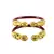 Extra Large Size Brass And Acrylic Bangle Color Maroon