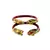 Extra Large Size Brass And Acrylic Bangle Color Maroon