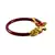 Extra Large Size Brass And Acrylic Bangle Color Maroon