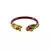 Extra Large Size Brass And Acrylic Bangle Color Maroon