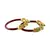 Extra Large Size Brass And Acrylic Bangle Color Maroon