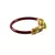 Extra Large Size Brass And Acrylic Bangle Color Maroon