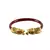 Extra Large Size Brass And Acrylic Bangle Color Maroon