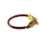 Extra Large Size Brass And Acrylic Bangle Color Maroon