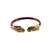 Extra Large Size Brass And Acrylic Bangle Color Maroon