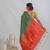 Green Mulberry Silk Saree With Blouse Piece