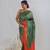 Green Mulberry Silk Saree With Blouse Piece