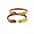 Extra Large Size Brass And Acrylic Bangle Color Maroon