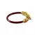 Extra Large Size Brass And Acrylic Bangle Color Maroon