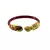 Extra Large Size Brass And Acrylic Bangle Color Maroon
