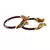 Extra Large Size Brass And Acrylic Bangle Color Maroon