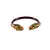 Extra Large Size Brass And Acrylic Bangle Color Maroon