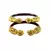 Extra Large Size Brass And Acrylic Bangle Color Maroon