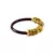 Extra Large Size Brass And Acrylic Bangle Color Maroon