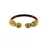 Extra Large Size Brass And Acrylic Bangle Color Maroon