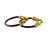 Extra Large Size Brass And Acrylic Bangle Color Maroon