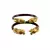 Extra Large Size Brass And Acrylic Bangle Color Maroon