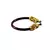 Extra Large Size Brass And Acrylic Bangle Color Maroon